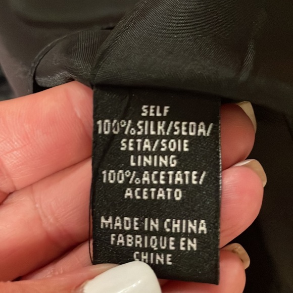 NWOT TIBI SILK mini OPEN BACK high COLLAR halter Multi red brown pleat front 0 - Picture 16 of 16